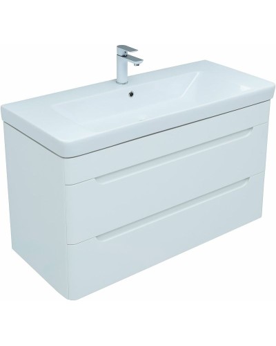 Тумба под раковину Aquanet София 100 274116 подвесная Белый глянец