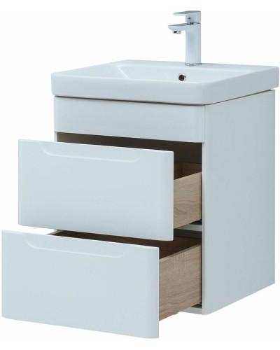 Тумба под раковину Aquanet София 50 274171 подвесная Белый глянец