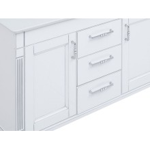 Тумба с раковиной Aquanet Селена 105 233694 Белая Патина серебро