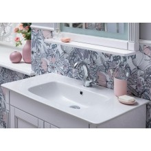 Тумба с раковиной Aquanet Селена 105 233694 Белая Патина серебро