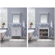 Тумба под раковину Aquanet Селена 105 201650 Белая Патина серебро