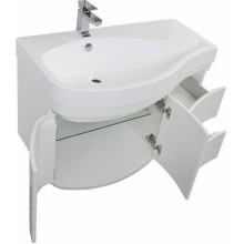 Тумба под раковину Aquanet Сопрано 95 L 169631 подвесная Белая