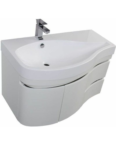 Тумба с раковиной Aquanet Сопрано 95 L 212998 подвесная Белая