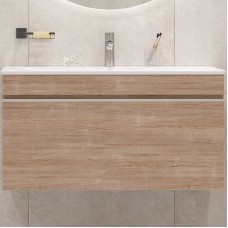 Тумба под раковину Velvex Pulsus 100 tpPUL.100-25 подвесная Дуб сонома