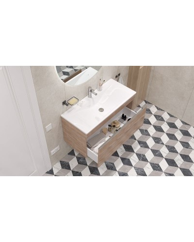 Тумба под раковину Velvex Pulsus 100 tpPUL.100-25 подвесная Дуб сонома