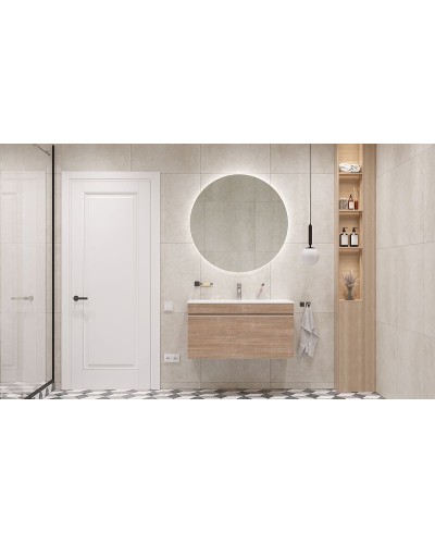 Тумба под раковину Velvex Pulsus 100 tpPUL.100-25 подвесная Дуб сонома