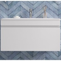 Тумба под раковину Velvex Pulsus 100 tpPUL.100-21 подвесная Белый