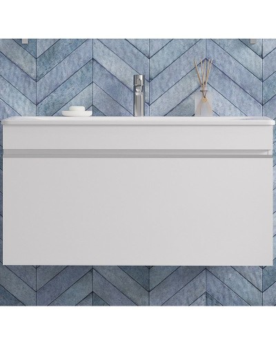 Тумба под раковину Velvex Pulsus 100 tpPUL.100-21 подвесная Белый