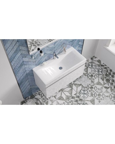 Тумба под раковину Velvex Pulsus 100 tpPUL.100-21 подвесная Белый