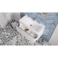 Тумба под раковину Velvex Pulsus 100 tpPUL.100-21 подвесная Белый