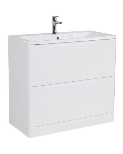 Тумба под раковину BelBagno 80 ACQUA-800-2C-PIA-BL Bianco Lucido