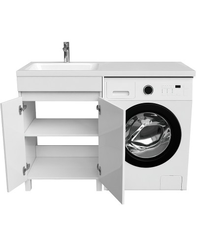 Тумба с раковиной Iddis Optima Home 120 L OPH12LDi95K Белый