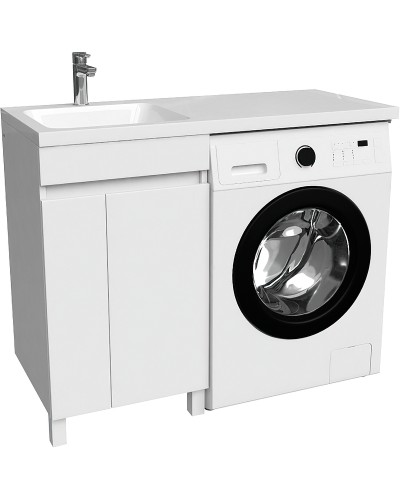 Тумба с раковиной Iddis Optima Home 110 L OPH11LDi95K Белый