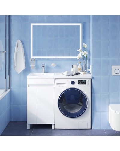 Тумба с раковиной Iddis Optima Home 110 L OPH11LDi95K Белый