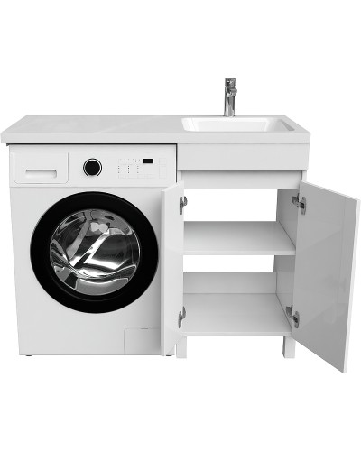 Тумба с раковиной Iddis Optima Home 110 R OPH11RDi95K Белый