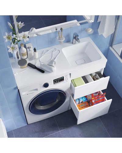 Тумба с раковиной Iddis Optima Home 110 R OPH11RBi95K Белый