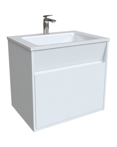 Тумба с раковиной Iddis Esper 60 ESP60W0i95K подвесная Белая