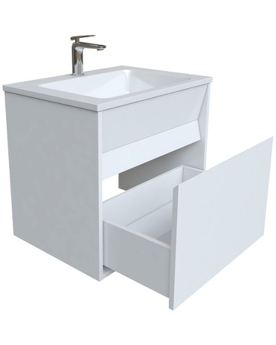 Тумба с раковиной Iddis Esper 60 ESP60W0i95K подвесная Белая