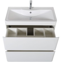 Тумба под раковину BelBagno 80 ALBANO-800-2C-PIA-BL Bianco Lucido