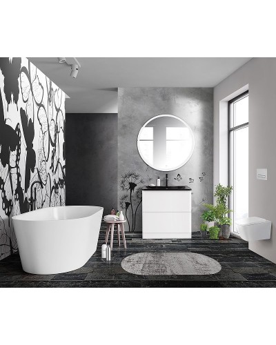 Тумба под раковину BelBagno 80 ALBANO-800-2C-PIA-BL Bianco Lucido