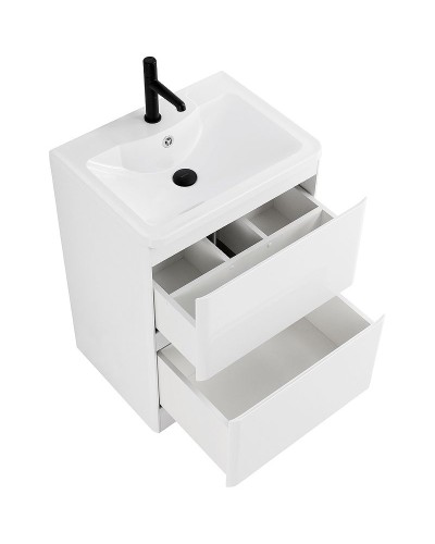 Тумба под раковину BelBagno 60 ALBANO-600-2C-PIA-BL Bianco Lucido