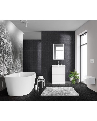 Тумба под раковину BelBagno 60 ALBANO-600-2C-PIA-BL Bianco Lucido