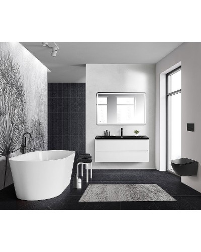 Тумба под раковину BelBagno 120 ALBANO-1200-2C-SO-BL подвесная Bianco Lucido