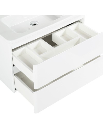 Тумба под раковину BelBagno 105 ALBANO-CER-1050-2C-SO-BL подвесная Bianco Lucido