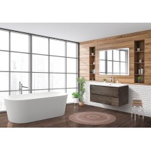 Тумба под раковину BelBagno 105 ALBANO-CER-1050-2C-SO-RNG подвесная Robere Nature Grigio