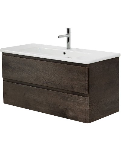 Тумба под раковину BelBagno 105 ALBANO-CER-1050-2C-SO-RNG подвесная Robere Nature Grigio