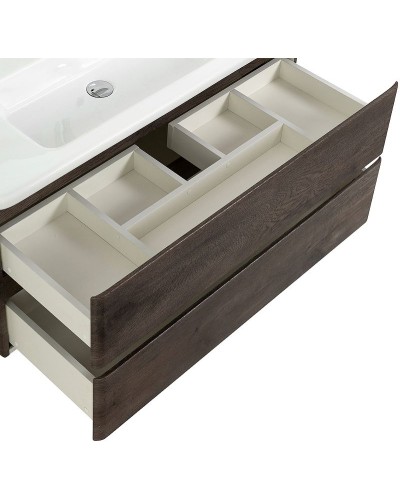 Тумба под раковину BelBagno 105 ALBANO-CER-1050-2C-SO-RNG подвесная Robere Nature Grigio