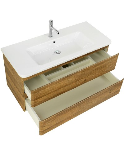 Тумба под раковину BelBagno 105 ALBANO-CER-1050-2C-SO-RR подвесная Rovere Rustico