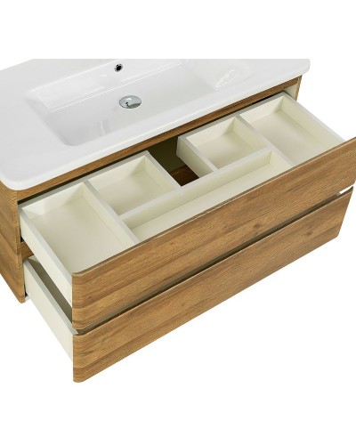 Тумба под раковину BelBagno 105 ALBANO-CER-1050-2C-SO-RR подвесная Rovere Rustico