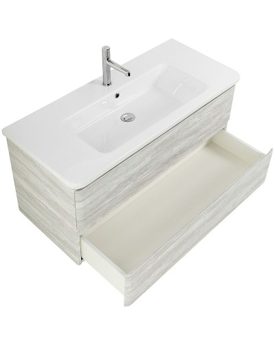 Тумба под раковину BelBagno 105 ALBANO-CER-1050-2C-SO-RVB подвесная Rovere Vintage Bianco