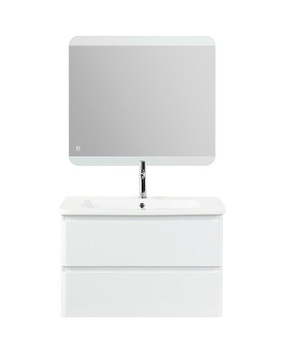 Тумба под раковину BelBagno 80 ALBANO-CER-800-2C-SO-BL подвесная Bianco Lucido