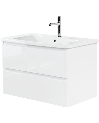 Тумба под раковину BelBagno 80 ALBANO-CER-800-2C-SO-BL подвесная Bianco Lucido