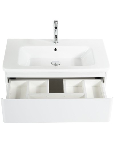 Тумба под раковину BelBagno 80 ALBANO-CER-800-2C-SO-BL подвесная Bianco Lucido