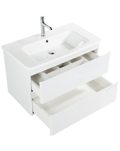 Тумба под раковину BelBagno 80 ALBANO-CER-800-2C-SO-BL подвесная Bianco Lucido