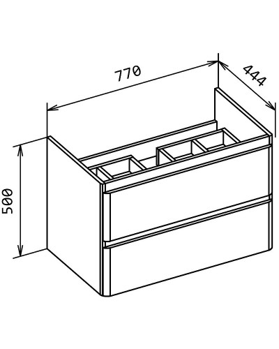 Тумба под раковину BelBagno 80 ALBANO-CER-800-2C-SO-RNG подвесная Robere Nature Grigio