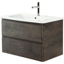 Тумба под раковину BelBagno 80 ALBANO-CER-800-2C-SO-RNG подвесная Robere Nature Grigio