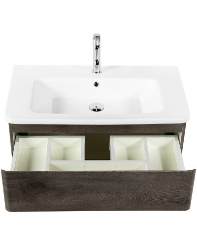 Тумба под раковину BelBagno 80 ALBANO-CER-800-2C-SO-RNG подвесная Robere Nature Grigio