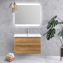 Тумба под раковину BelBagno 80 ALBANO-CER-800-2C-SO-RR подвесная Rovere Rustico