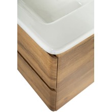 Тумба под раковину BelBagno 80 ALBANO-CER-800-2C-SO-RR подвесная Rovere Rustico