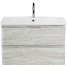 Тумба под раковину BelBagno 80 ALBANO-CER-800-2C-SO-RVB подвесная Rovere Vintage Bianco