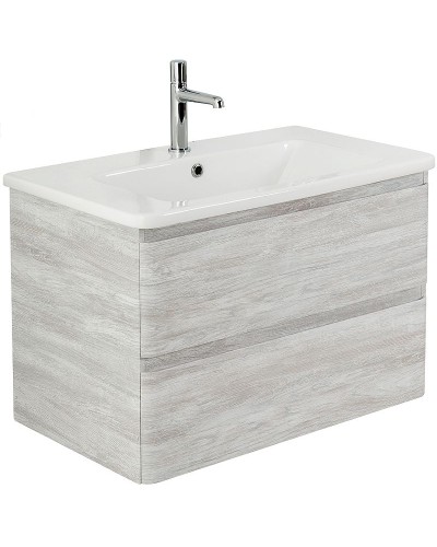 Тумба под раковину BelBagno 80 ALBANO-CER-800-2C-SO-RVB подвесная Rovere Vintage Bianco
