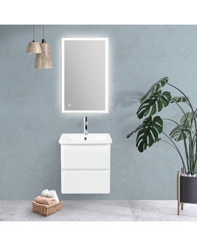 Тумба под раковину BelBagno 50 ALBANO-CER-500-2C-SO-BL подвесная Bianco Lucido