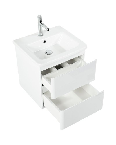 Тумба под раковину BelBagno 50 ALBANO-CER-500-2C-SO-BL подвесная Bianco Lucido