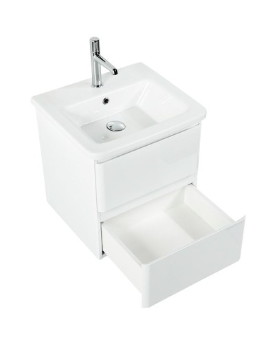 Тумба под раковину BelBagno 50 ALBANO-CER-500-2C-SO-BL подвесная Bianco Lucido