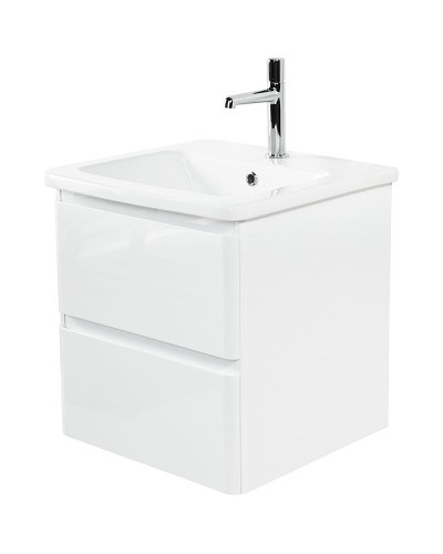 Тумба под раковину BelBagno 50 ALBANO-CER-500-2C-SO-BL подвесная Bianco Lucido
