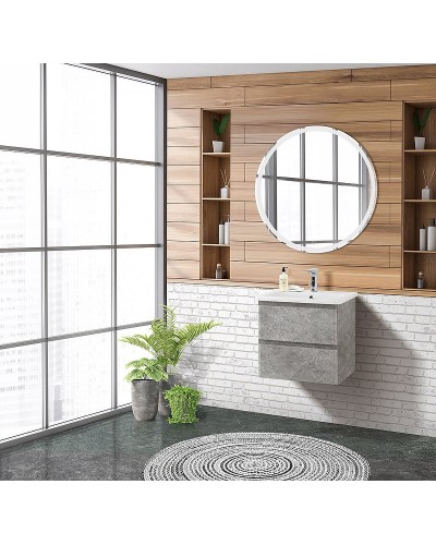 Тумба под раковину BelBagno 50 ALBANO-CER-500-2C-SO-CVG подвесная Cemento Verona Grigio